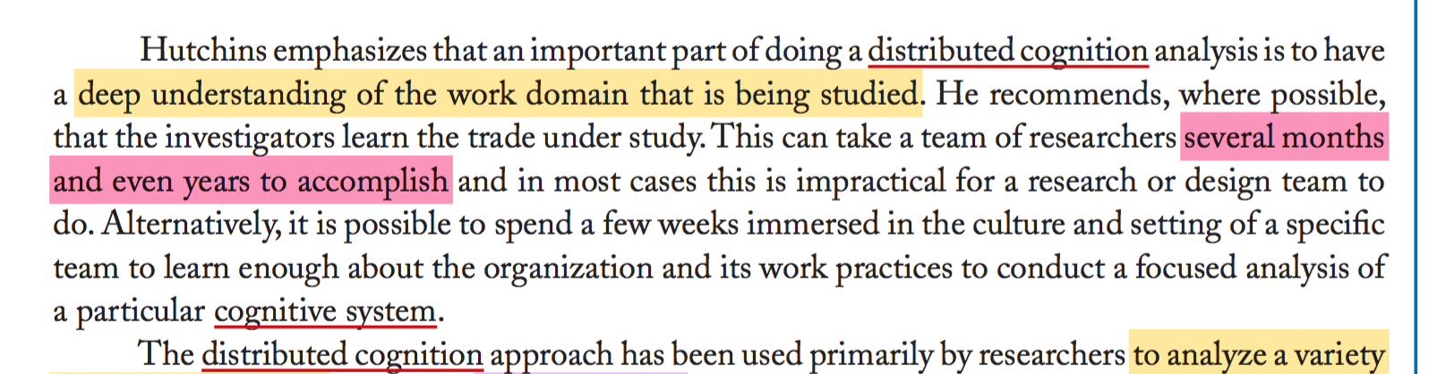 Distributed cognition online examples